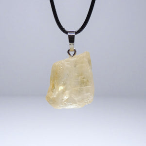 Natural Citrine Pendant Necklace
