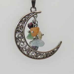 Natural Moon Chakra Crystal Pendant