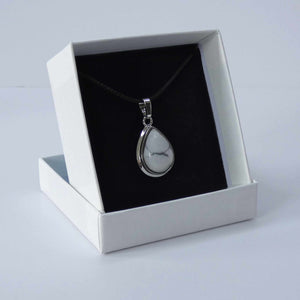 Natural Howlite Inset Crystal Pendant