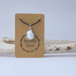 Natural Howlite Inset Crystal Pendant