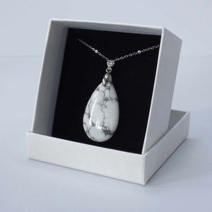 Natural Howlite Crystal Pendant