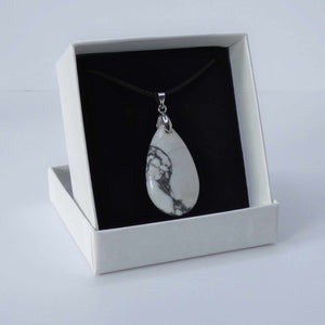 Natural Howlite Crystal Pendant