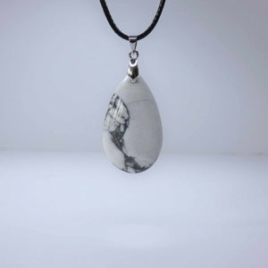 Natural Howlite Crystal Pendant