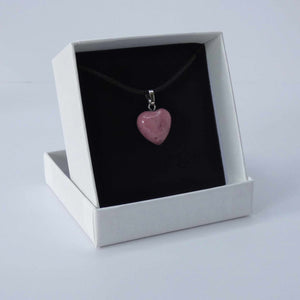 Natural Rhodochrosite Crystal Pendant