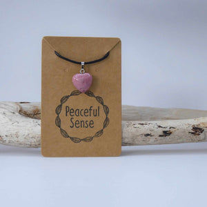 Natural Rhodochrosite Crystal Pendant
