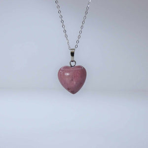 Natural Rhodochrosite Crystal Pendant