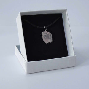 Natural Rose Quartz Crystal Pendant