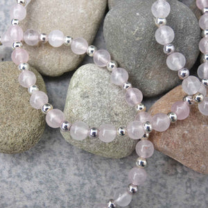 Natural Rose Quartz Crystal Bracelet
