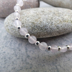 Natural Rose Quartz Crystal Bracelet