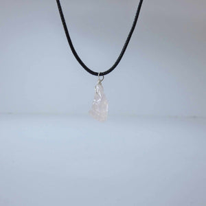 Natural Rose Quartz Crystal Pendant
