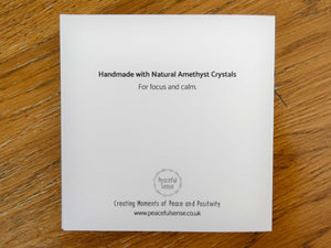 Amethyst Happy Birthday Crystal Card