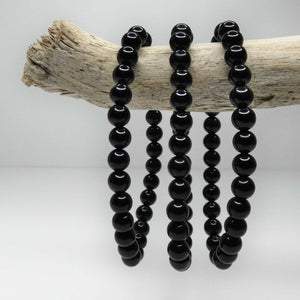 Natural Black Tourmaline Crystal Bracelet