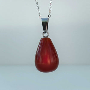 Natural Carnelian Crystal Necklace