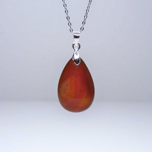 Natural Carnelian Crystal Pendant