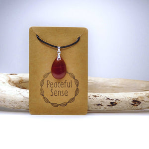 Natural Carnelian Crystal Pendant