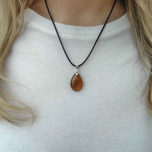 Natural Carnelian Crystal Pendant