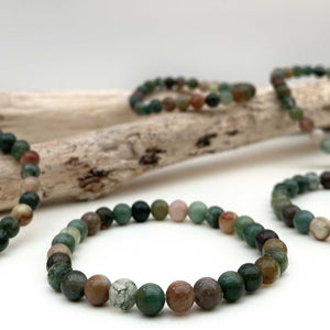 Natural Indian Agate Crystal Bracelet