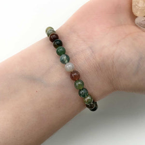 Natural Indian Agate Crystal Bracelet