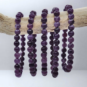 Natural Lepidolite Crystal Bracelet