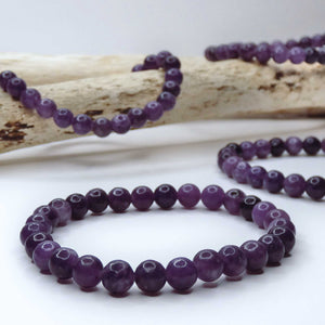 Natural Lepidolite Crystal Bracelet