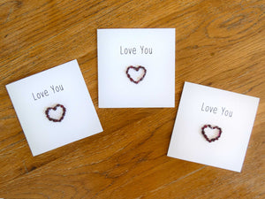 Garnet Love You Crystal Card