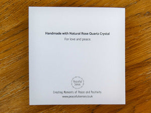 Rose Quartz Love You Crystal Card - Pack of 3