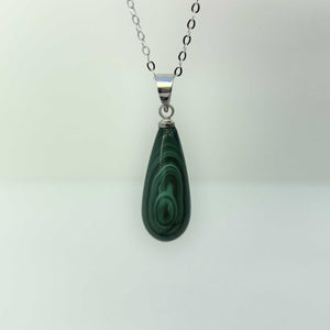 Natural Malachite Crystal Necklace