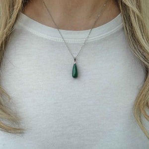 Natural Malachite Crystal Necklace