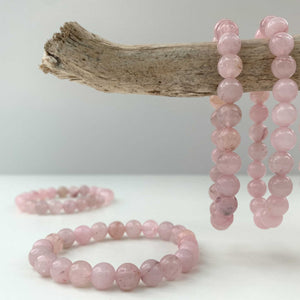 Natural Rose Quartz Crystal Bracelet