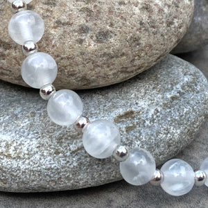 Natural Selenite Crystal Bracelet