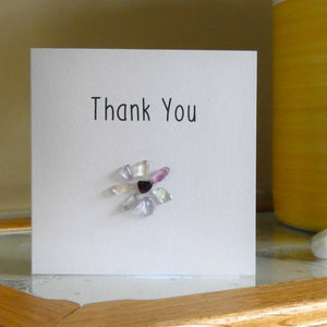 Fluorite Thank You Crystal Card