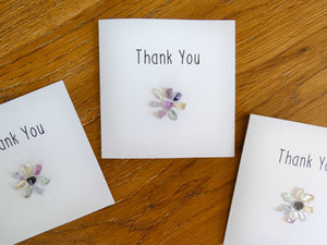 Fluorite Thank You Crystal Card