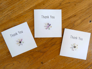 Fluorite Thank You Crystal Card